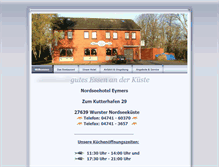 Tablet Screenshot of hotel-eymers.de